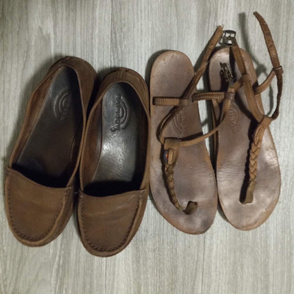 Donated Leather sandal and loafer bundle